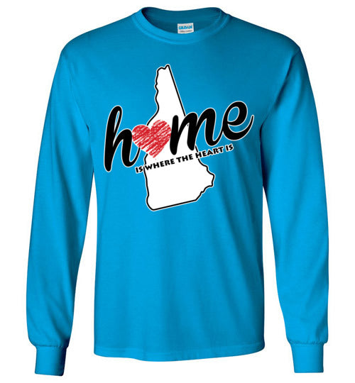 New Hampshire Home. Adult. LS Tshirt