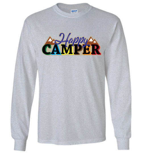 Happy Camper. Youth. LS Tshirt