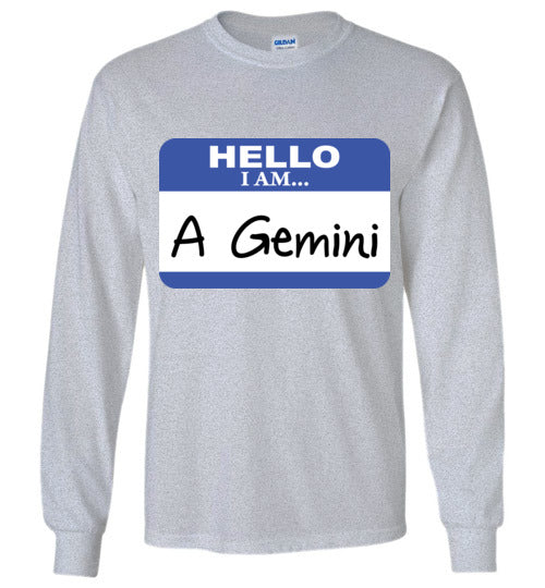 A Gemini. Adult. LS Tshirt