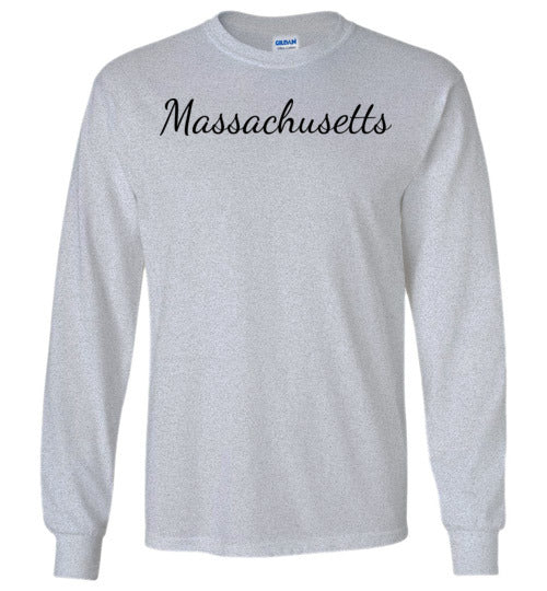 Massachusetts. Adult. LS Tshirt