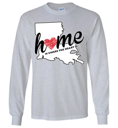 Louisiana Home. Adult. LS Tshirts