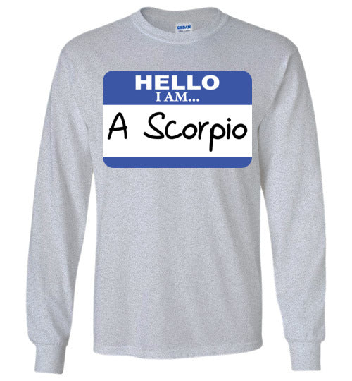 A Scorpio. Adult. LS Tshirt
