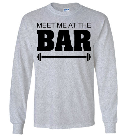 Meet me at the Bar. Adult. LS Tshirt
