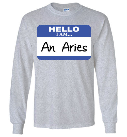 An Aries. Adult. LS Tshirt