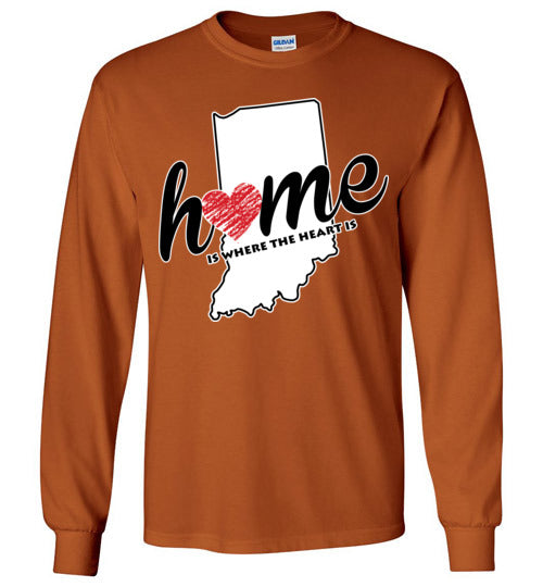 Indiana Home. Adult. LS Tshirts
