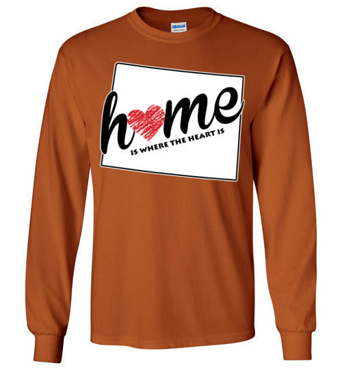 Wyoming Home. Adult. LS Tshirt