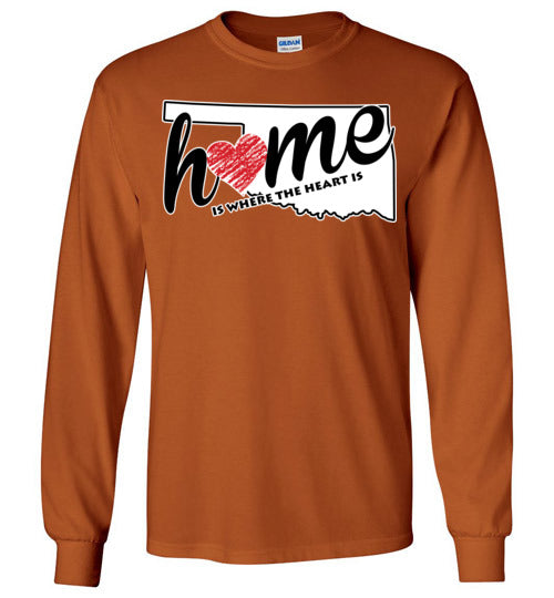 Oklahoma Home. Adult. LS Tshirt