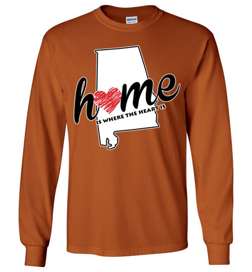 Alabama Home. Adult. LS Tshirt