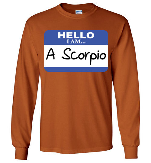 A Scorpio. Adult. LS Tshirt