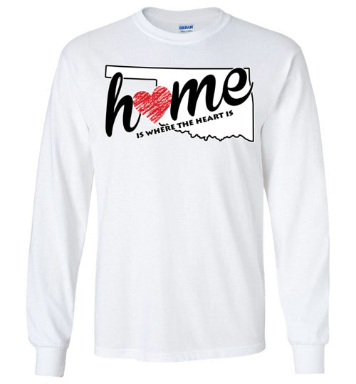 Oklahoma Home. Adult. LS Tshirt