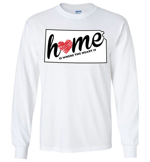Kansas Home. Youth. LS Tshirts