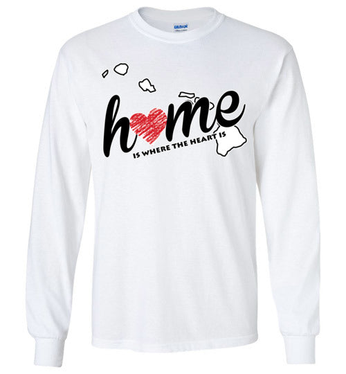 Hawaii Home. Adult. LS Tshirts