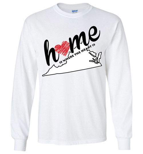 Virginia Home. Adult. LS Tshirt