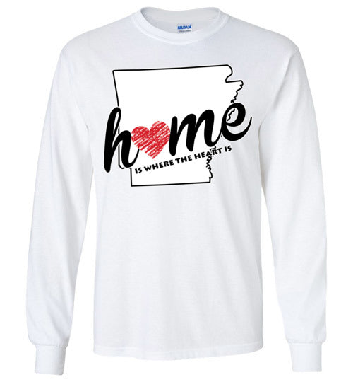 Arkansas Home. Adult. LS Tshirt