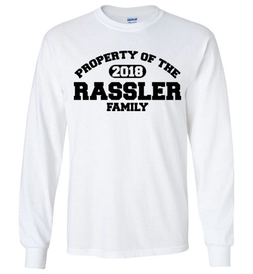 Property of Rassler Family. Adult. LS Tshirt