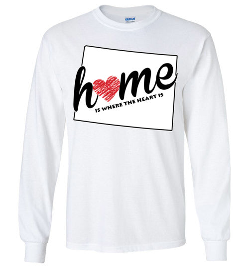 Wyoming Home. Adult. LS Tshirt