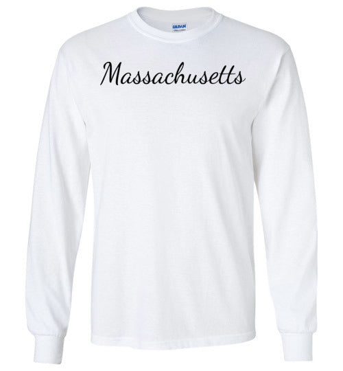 Massachusetts. Adult. LS Tshirt