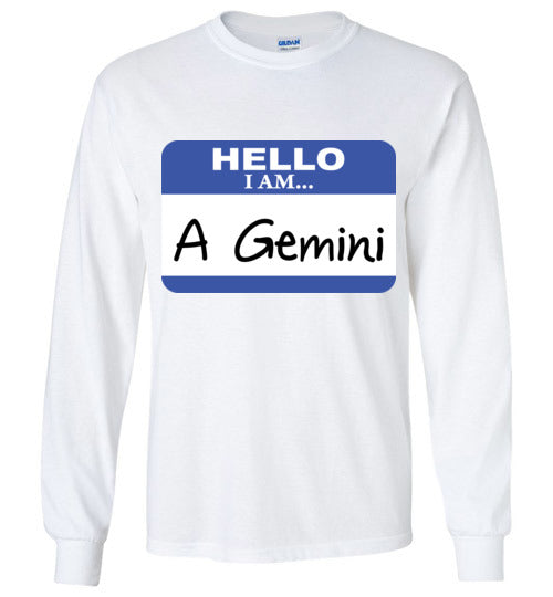A Gemini. Adult. LS Tshirt