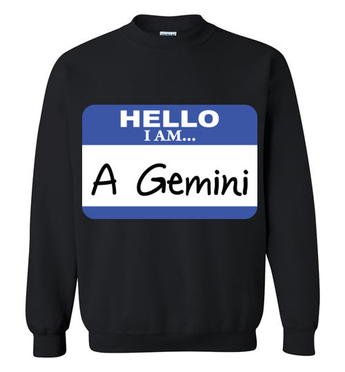 A Gemini. Adult. Crewneck Sweatshirt