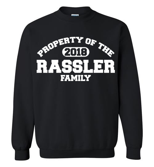 Property of Rassler. youth. Crewneck