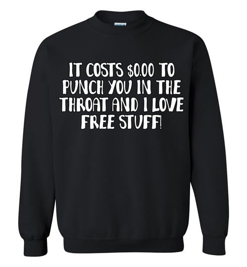 Throat Punch. Adult. Crewneck Sweatshirt