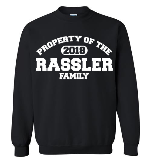 Property of Rassler. Adult. Crewneck