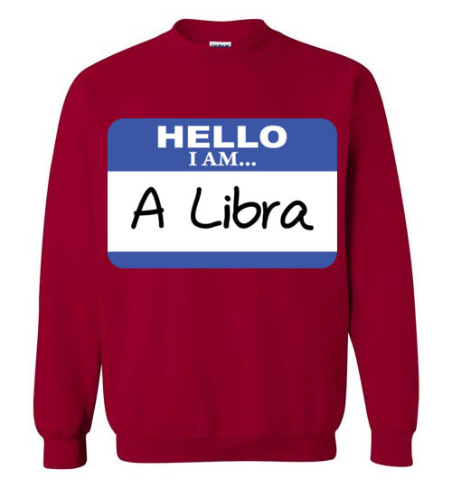 A Libra. Adult. Crewneck Sweatshirt