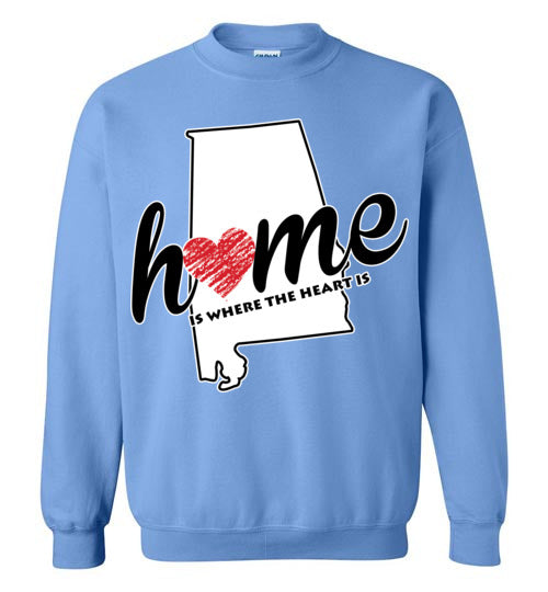 Alabama Home. Adult. Crewneck Sweatshirt