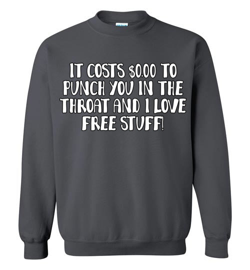 Throat Punch. Adult. Crewneck Sweatshirt