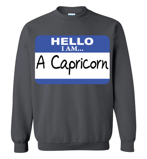 A Capricorn. Adult. Crewneck Sweatshirt