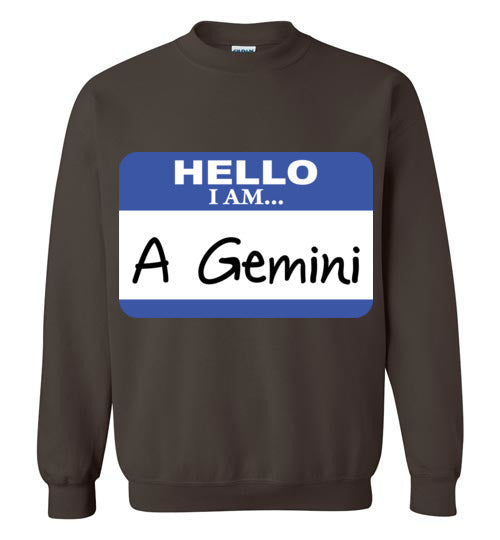 A Gemini. Adult. Crewneck Sweatshirt