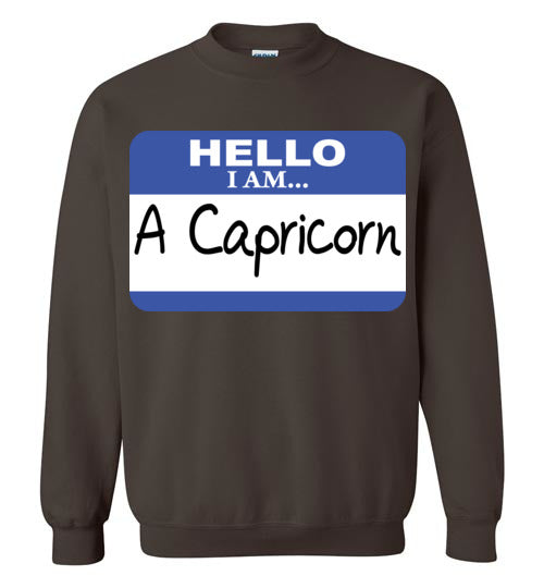 A Capricorn. Adult. Crewneck Sweatshirt