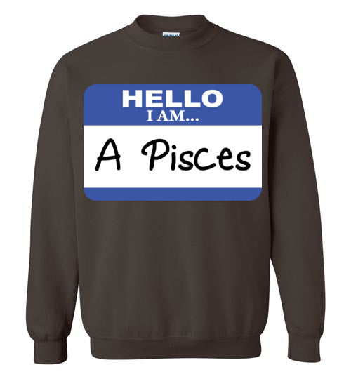 A Pisces. Adult. Crewneck Sweatshirt