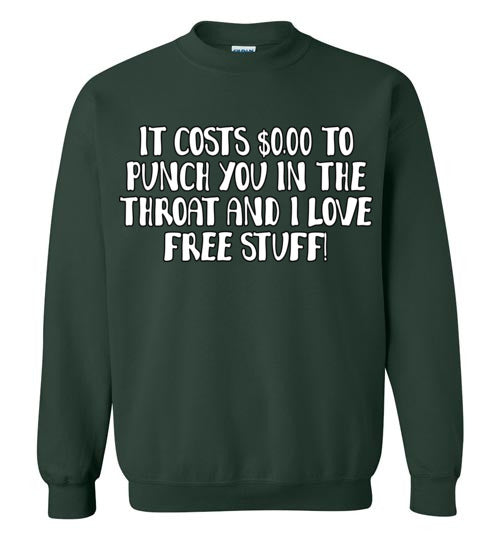 Throat Punch. Adult. Crewneck Sweatshirt