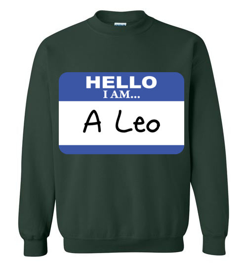 A Leo. Youth. Crewneck Sweatshirt