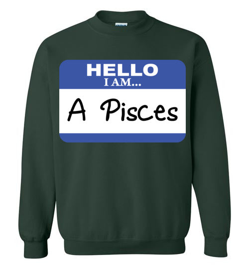 A Pisces. Adult. Crewneck Sweatshirt