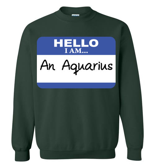 An Aquarius. Youth. Crewneck Sweatshirt