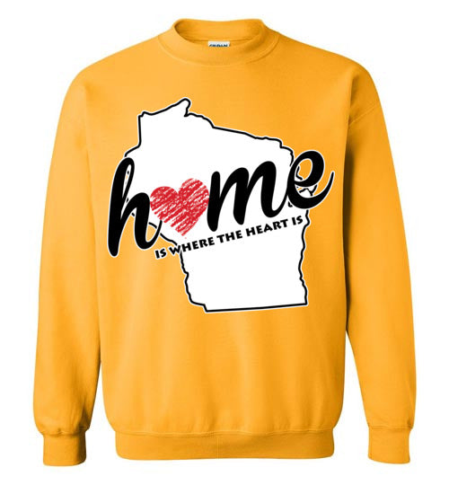 Wisconsin Home. Adult. Hoodie