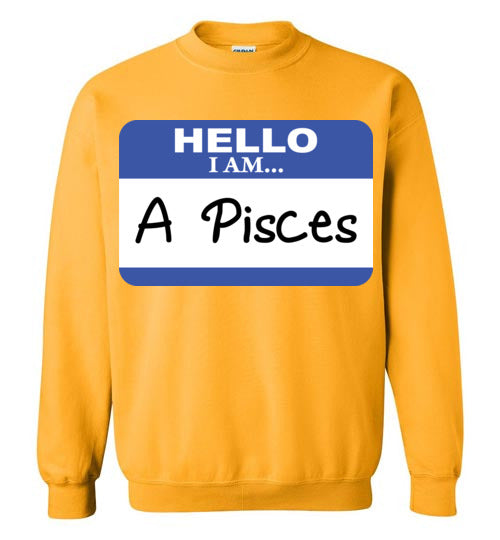 A Pisces. Adult. Crewneck Sweatshirt