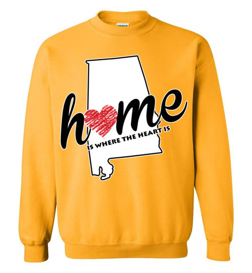 Alabama Home. Adult. Crewneck Sweatshirt