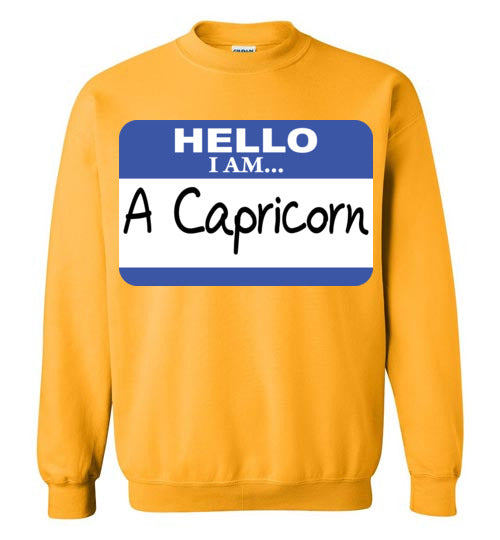 A Capricorn. Adult. Crewneck Sweatshirt