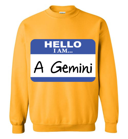 A Gemini. Adult. Crewneck Sweatshirt