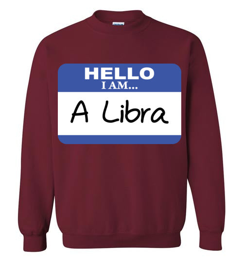 A Libra. Adult. Crewneck Sweatshirt
