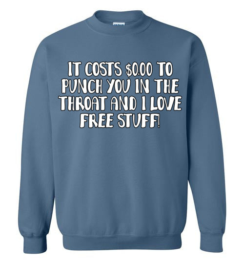 Throat Punch. Adult. Crewneck Sweatshirt