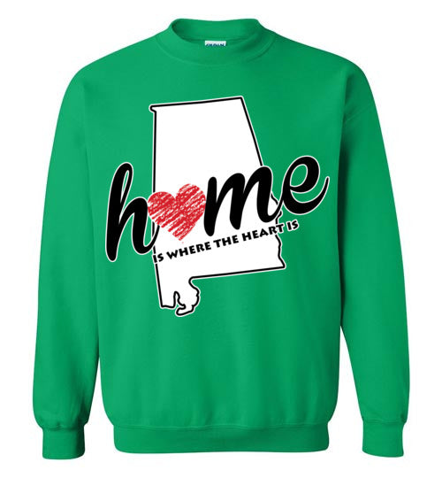 Alabama Home. Adult. Crewneck Sweatshirt