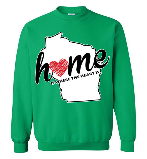 Wisconsin Home. Adult. Hoodie