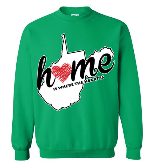 West Virginia Home. Adult. Crewneck