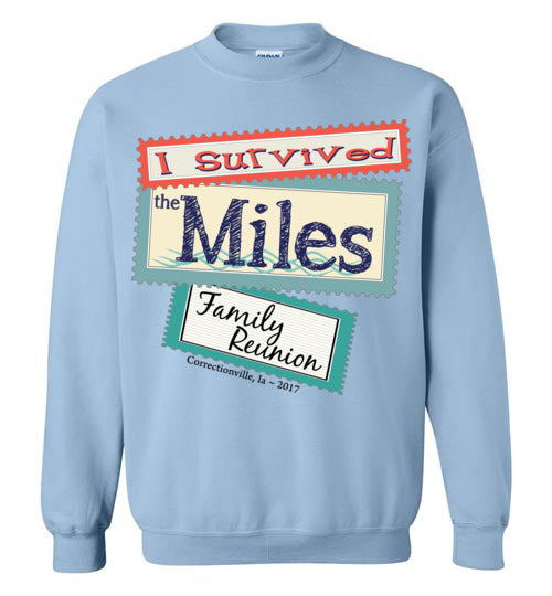 Reunion Stamps. Adult. Crewneck Sweatshirt