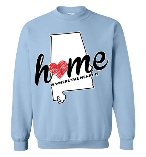Alabama Home. Adult. Crewneck Sweatshirt