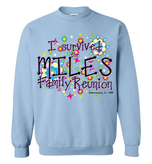 Butterflies and Flowers. Adult. Crewneck Sweatshirt.